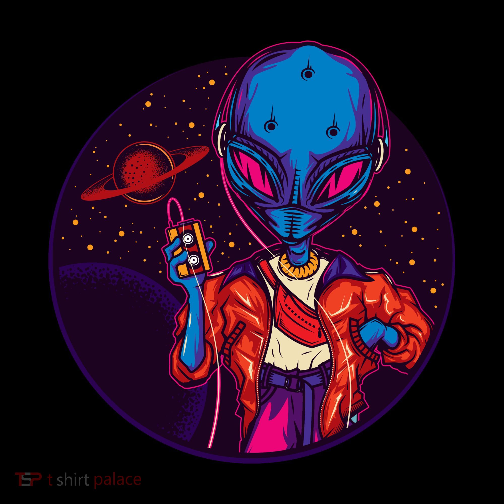 Cool Alien Headset Women's Hoodie