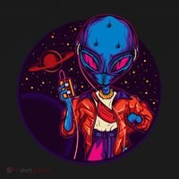 Cool Alien Headset Ornament thumb 1