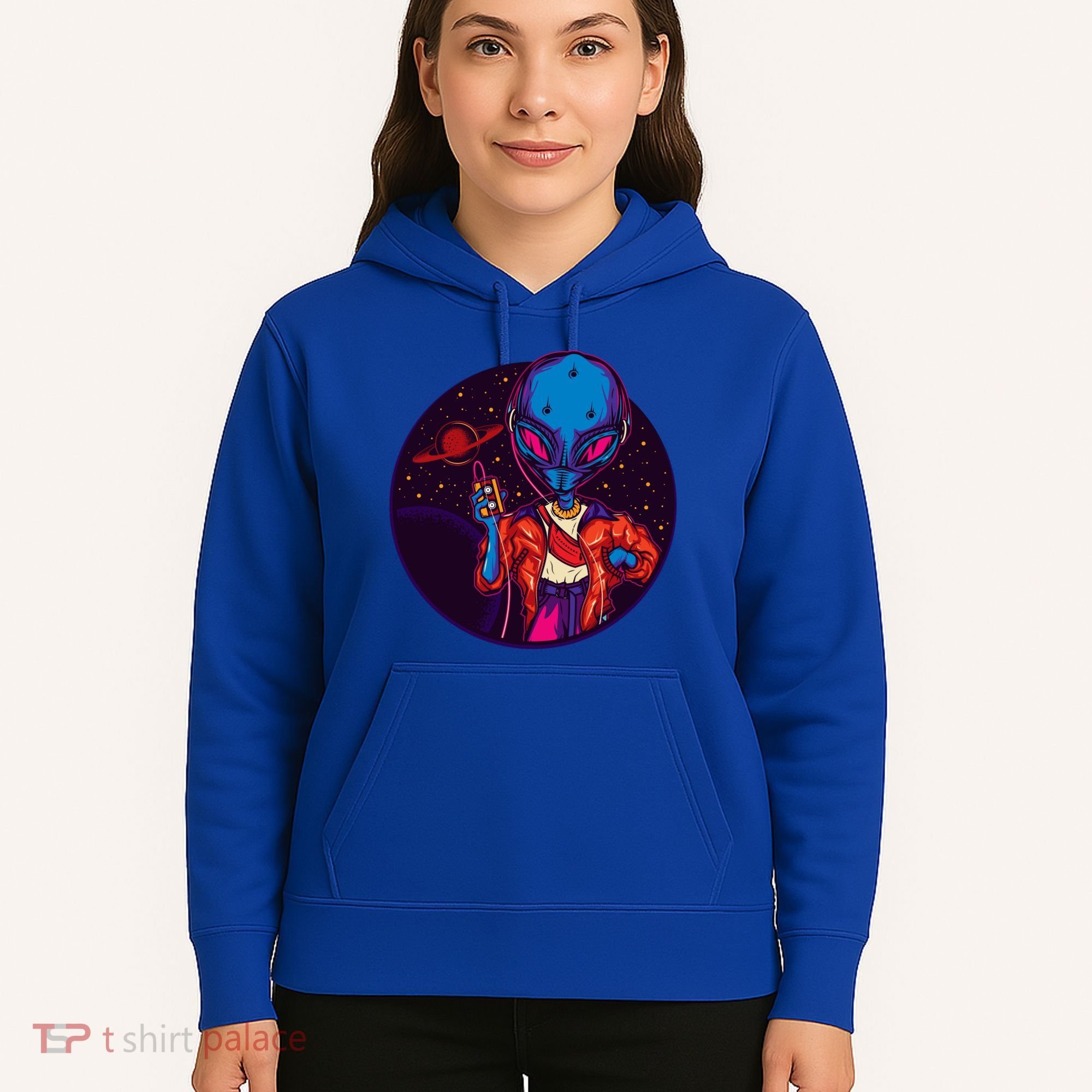 Cool Alien Headset Hoodie