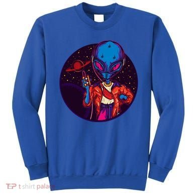 Cool Alien Headset Sweatshirt