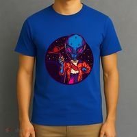 Cool Alien Headset T-Shirt thumb 3