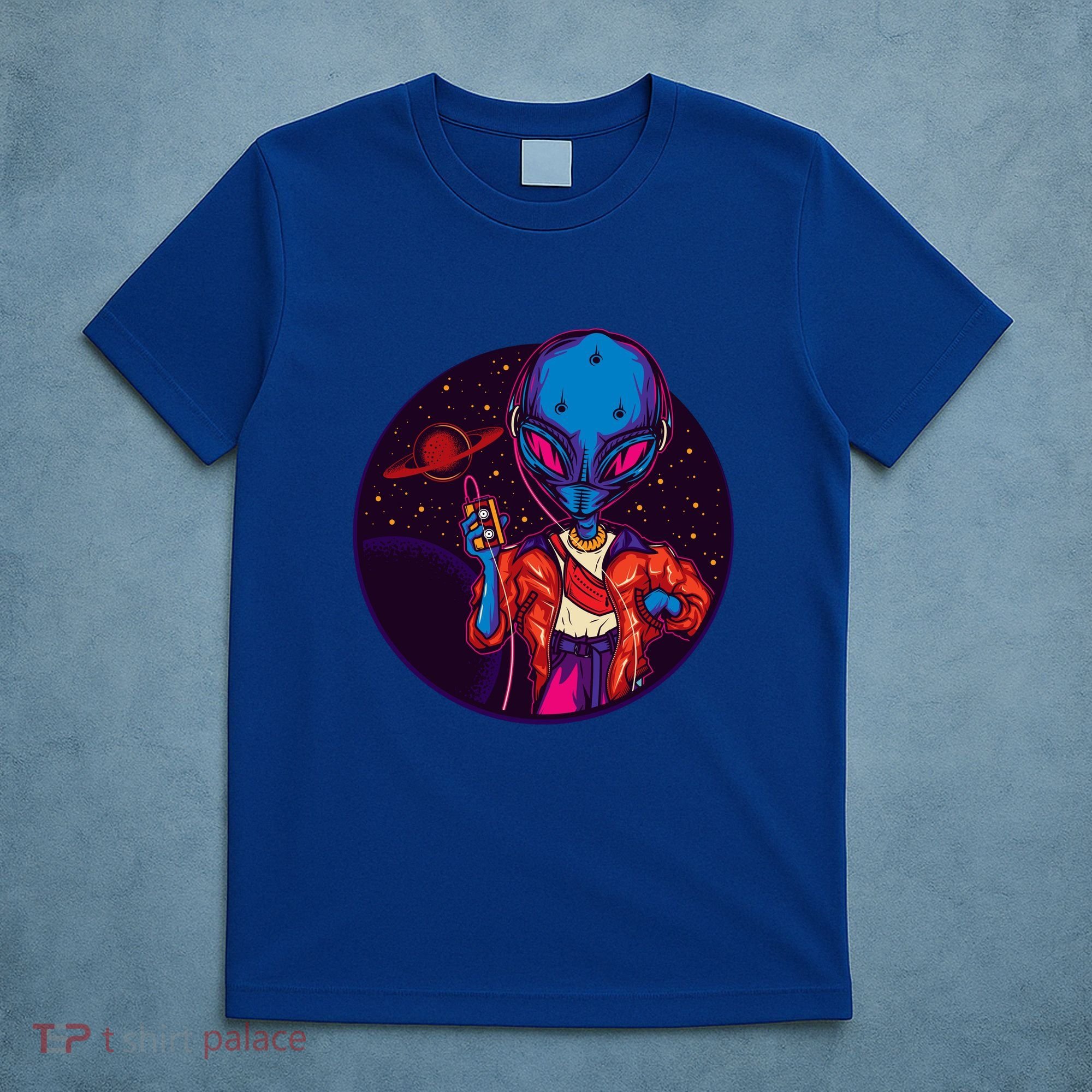 Cool Alien Headset T-Shirt
