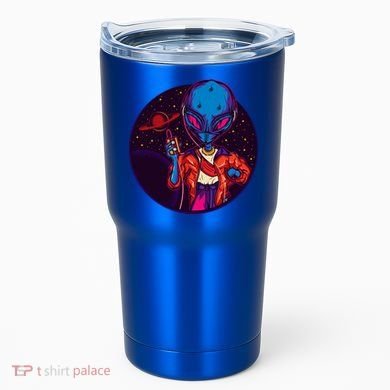 Cool Alien Headset Tumbler