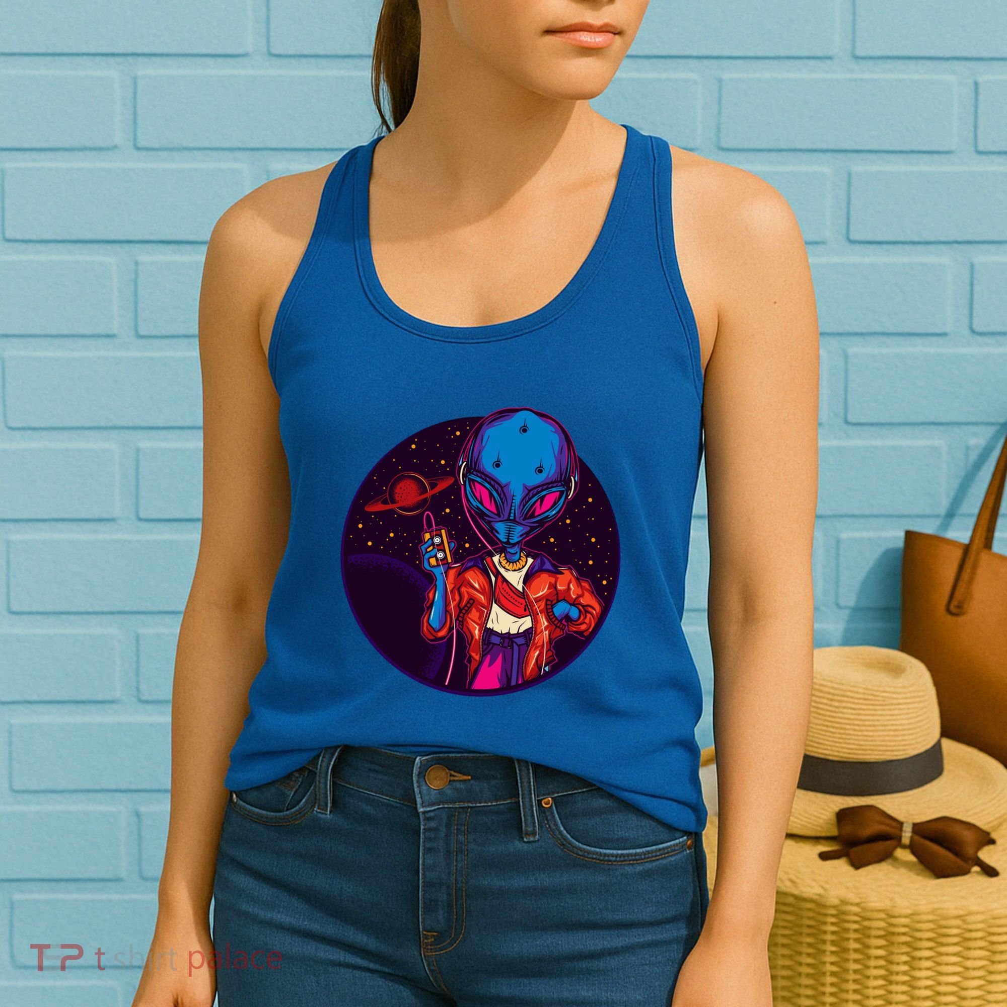 Cool Alien Headset Women's Tank Top