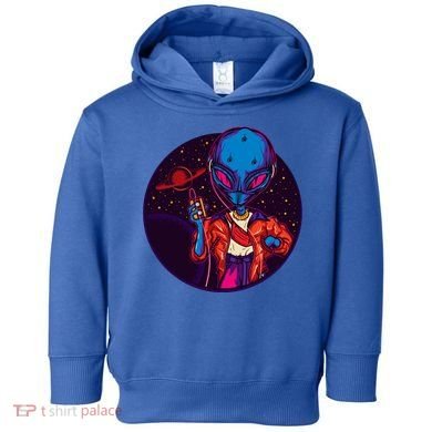 Cool Alien Headset Toddler Hoodie