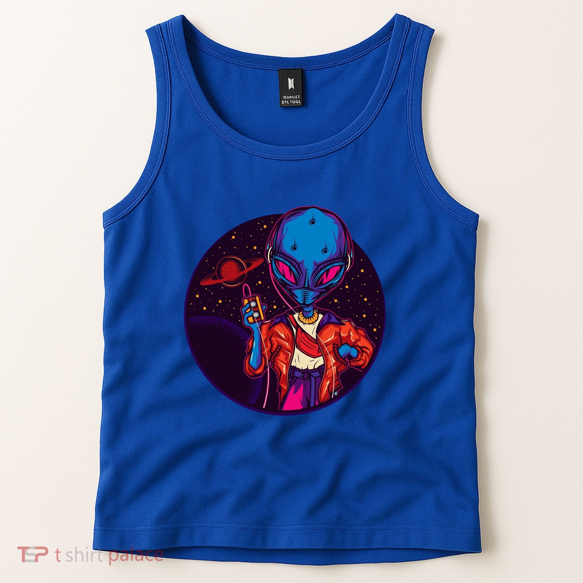 Cool Alien Headset Tank Top