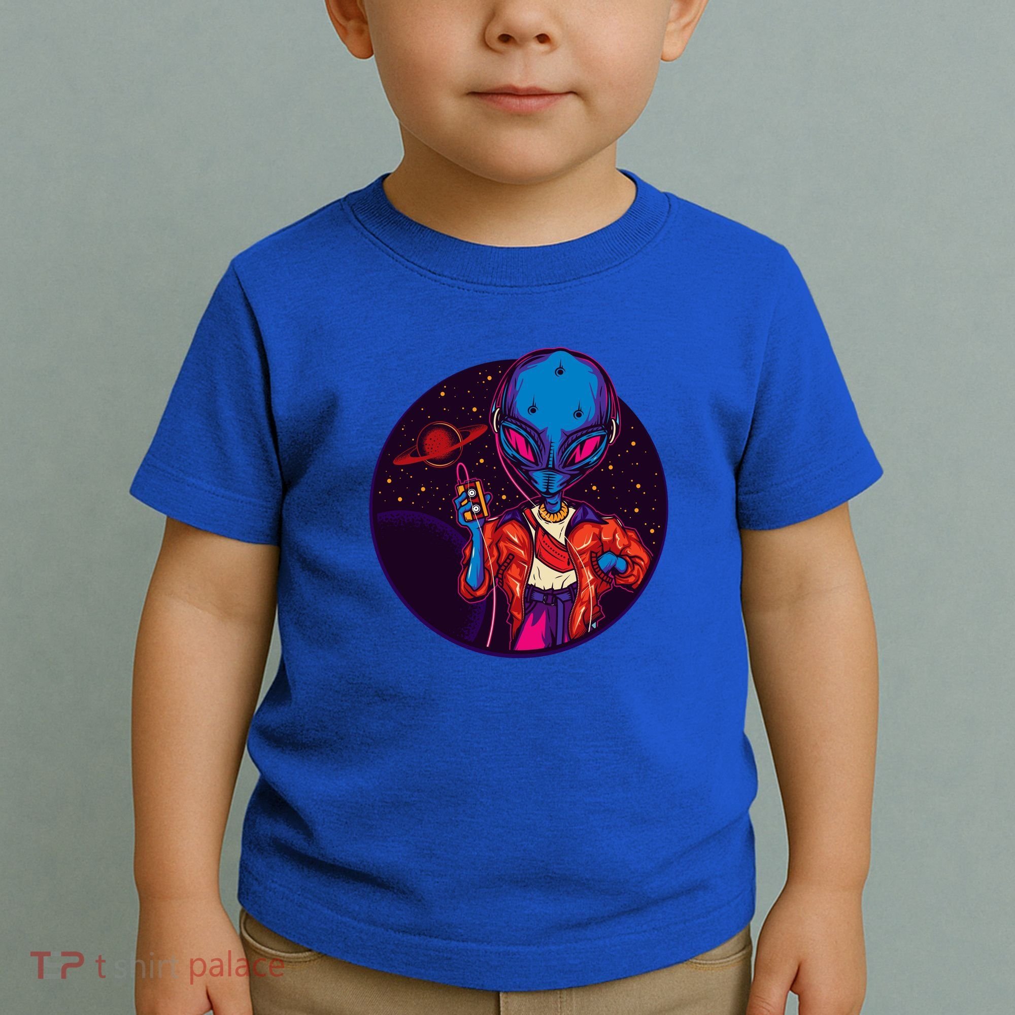Cool Alien Headset Toddler T-Shirt