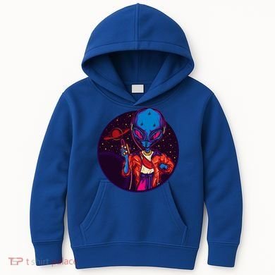 Cool Alien Headset Kids Hoodie