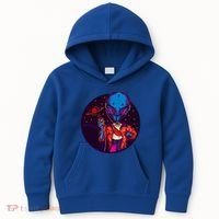 Cool Alien Headset Kids Hoodie thumb 0