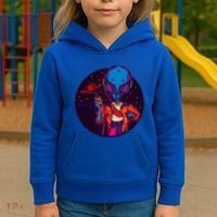 Cool Alien Headset Kids Hoodie thumb 3