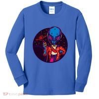 Cool Alien Headset Kids Long Sleeve Shirt thumb 0