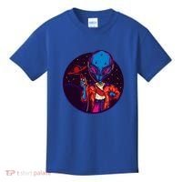 Cool Alien Headset Kids T-Shirt thumb 0