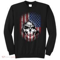 Cool American Flag Skull Graphic Sweatshirt thumb 0