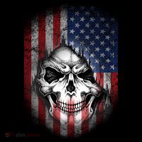 Cool American Flag Skull Graphic Bucket Hat thumb 4