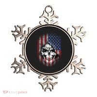 Cool American Flag Skull Graphic Ornament thumb 0