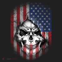 Cool American Flag Skull Graphic Hat thumb 2