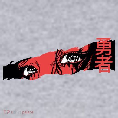 Cool Anime Style Eyes Women's Racerback Cropped Tank
