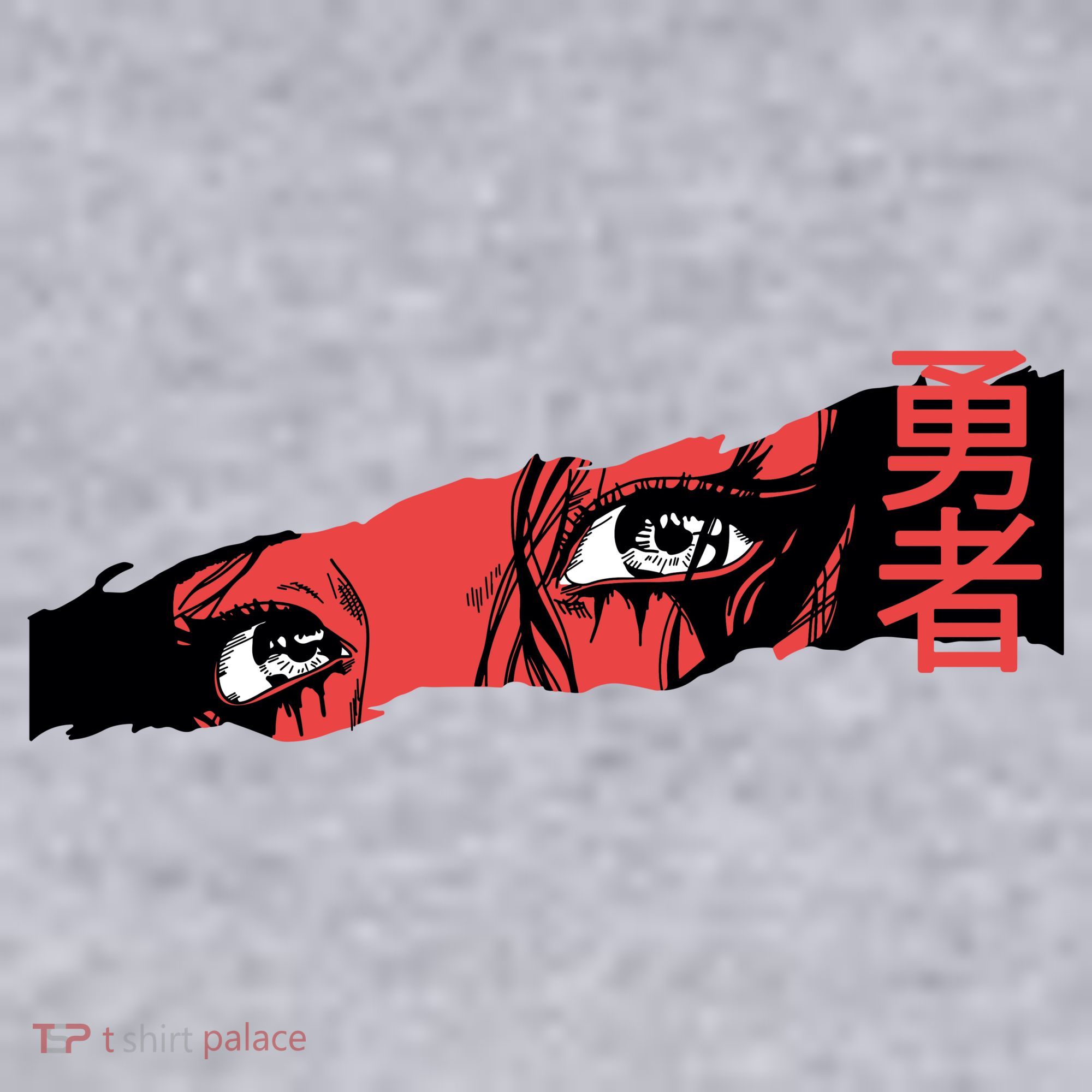 Cool Anime Style Eyes Women's Racerback Cropped Tank
