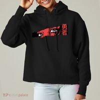 Cool Anime Style Eyes Ladies Heavyweight Boxy Pullover Hoodie thumb 0