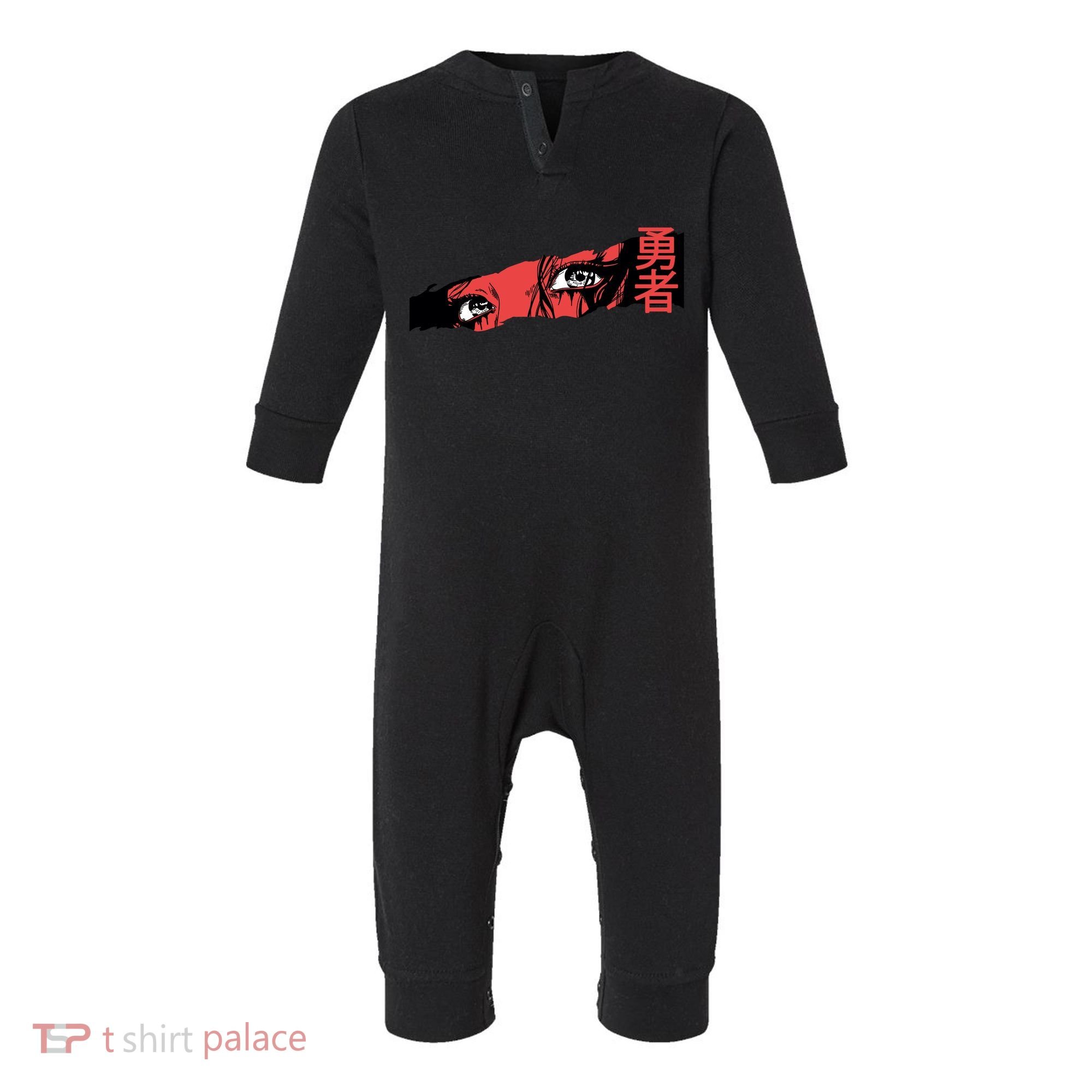 Cool Anime Style Eyes Infant Fleece One Piece