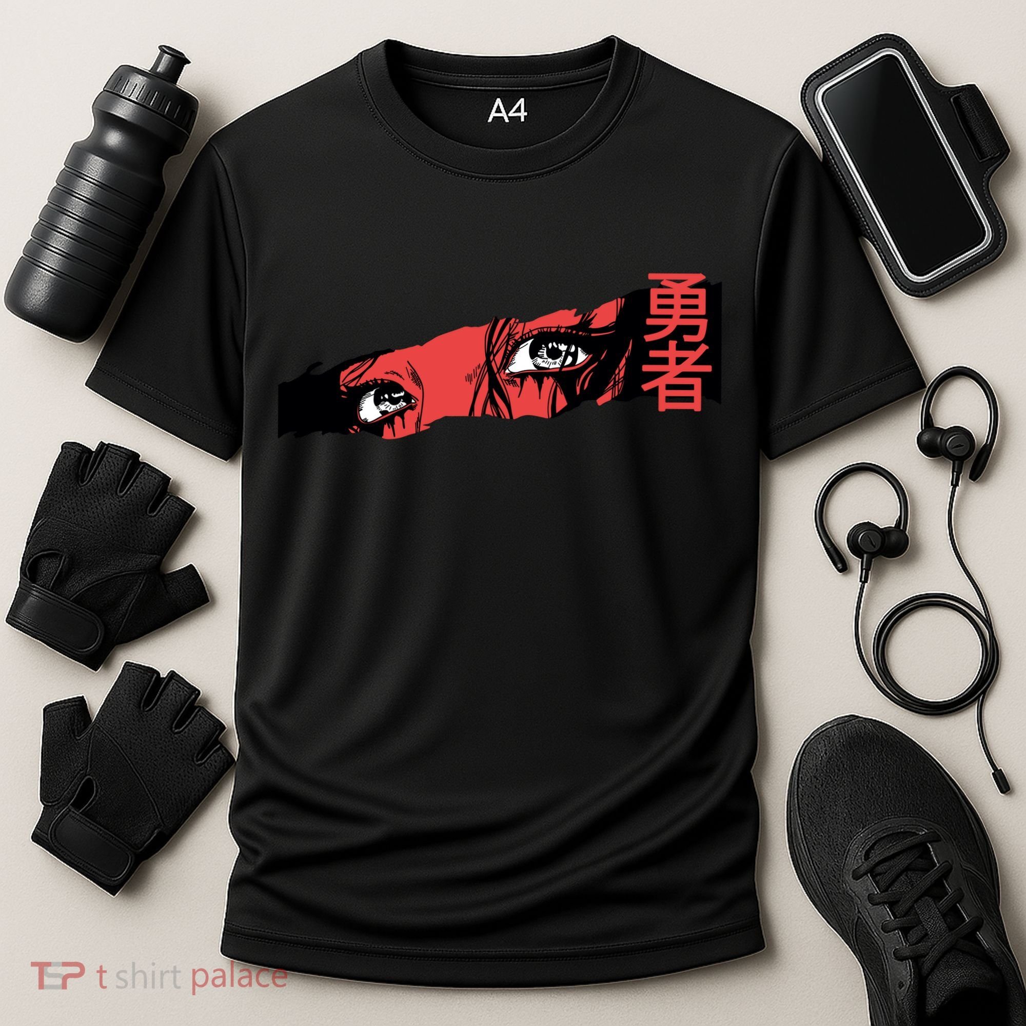 Cool Anime Style Eyes Cooling Performance Crew T-Shirt