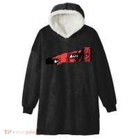 Cool Anime Style Eyes Hooded Wearable Blanket thumb 0