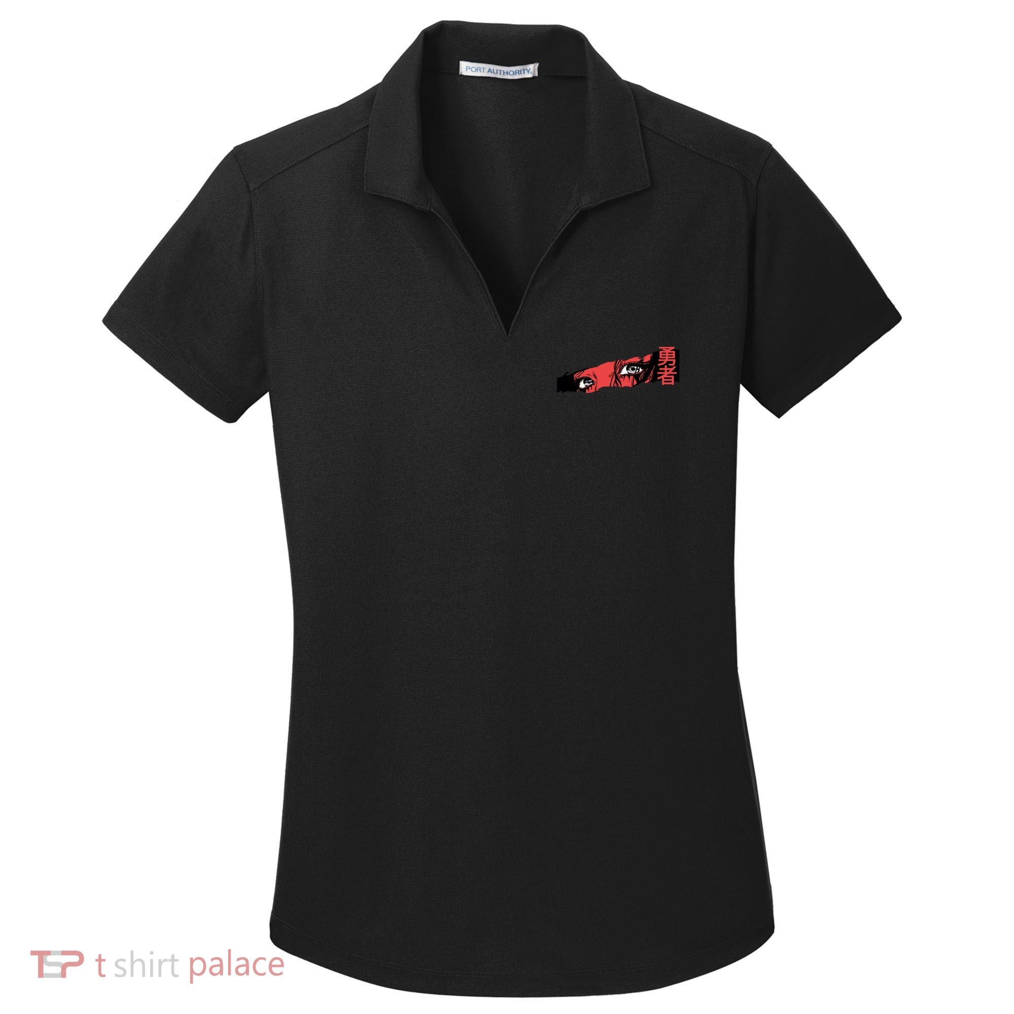Cool Anime Style Eyes Women's Dry Zone Grid Polo