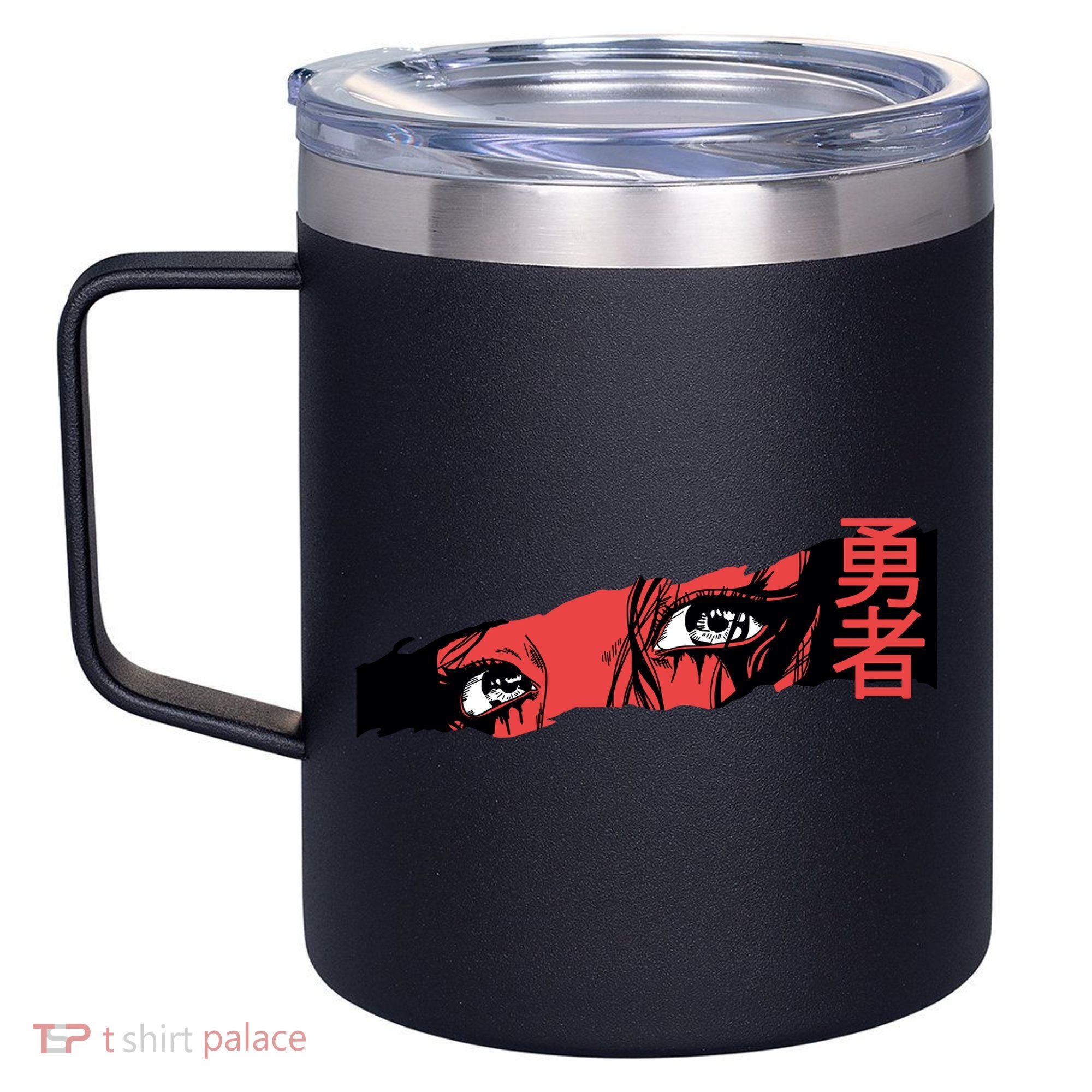 Cool Anime Style Eyes 12oz Stainless Steel Coffee Mug