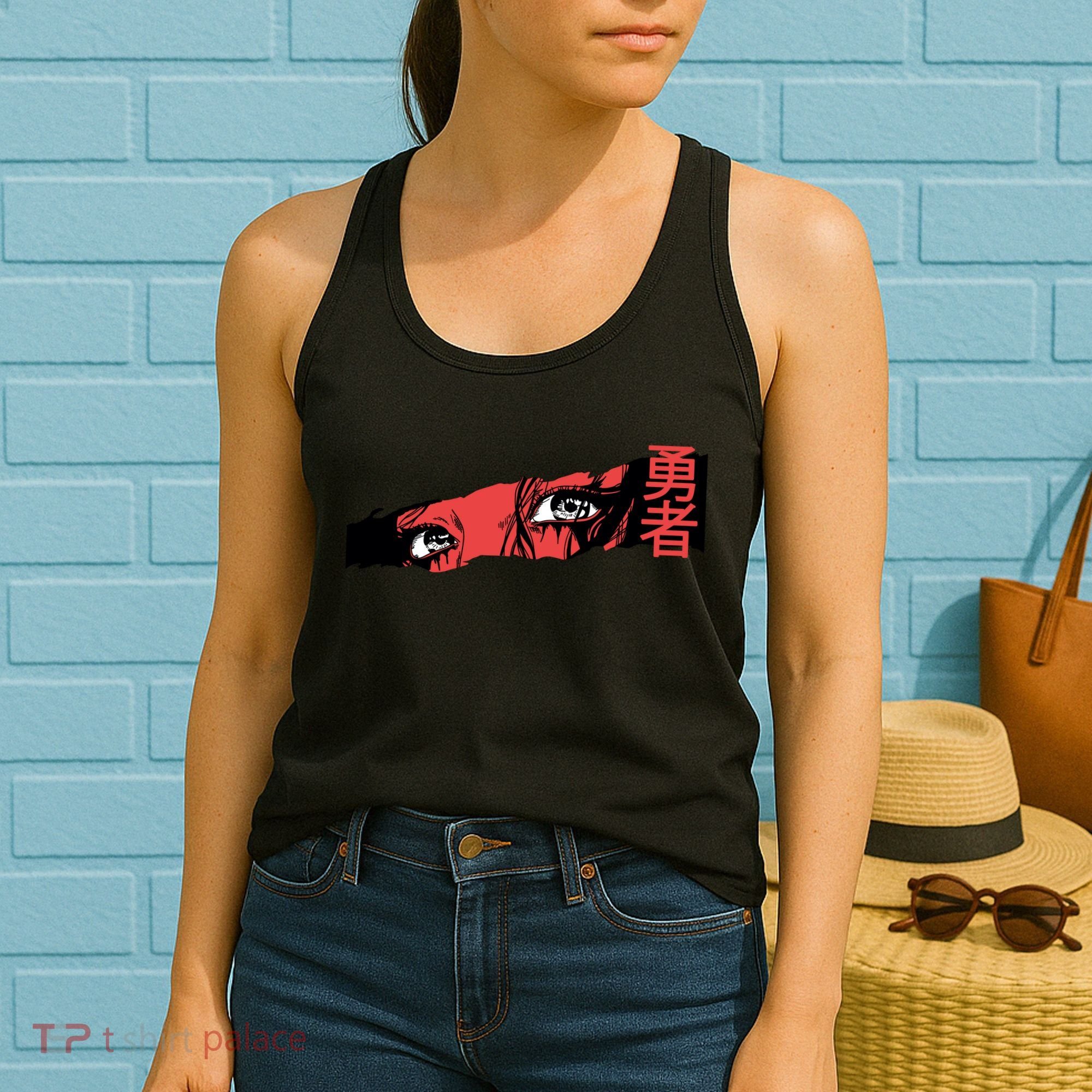 Cool Anime Style Eyes Women's Tank Top