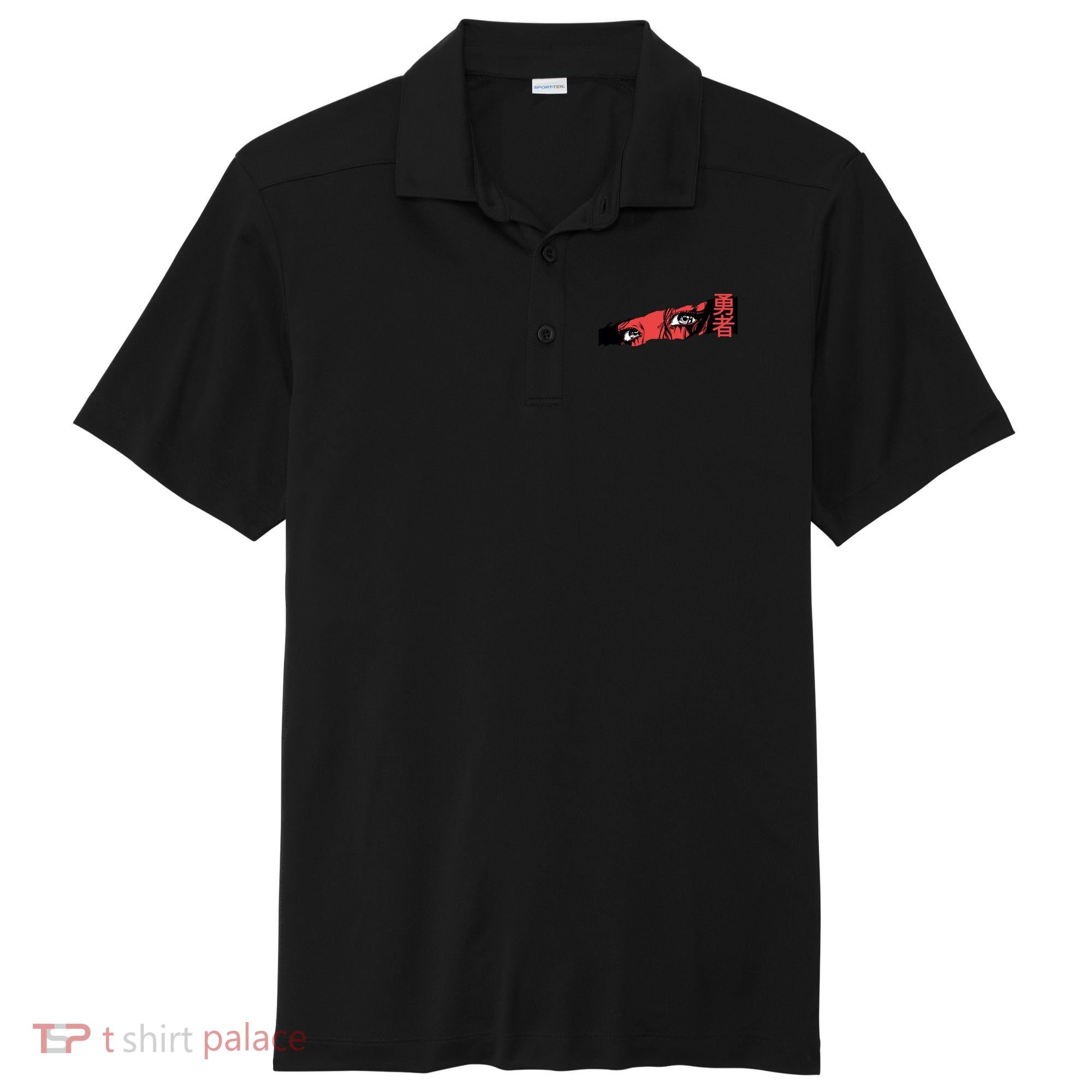 Cool Anime Style Eyes Sport-Tek Posi-UV Pro Polo