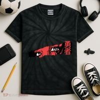 Cool Anime Style Eyes Kids Tie-Dye T-Shirt thumb 2