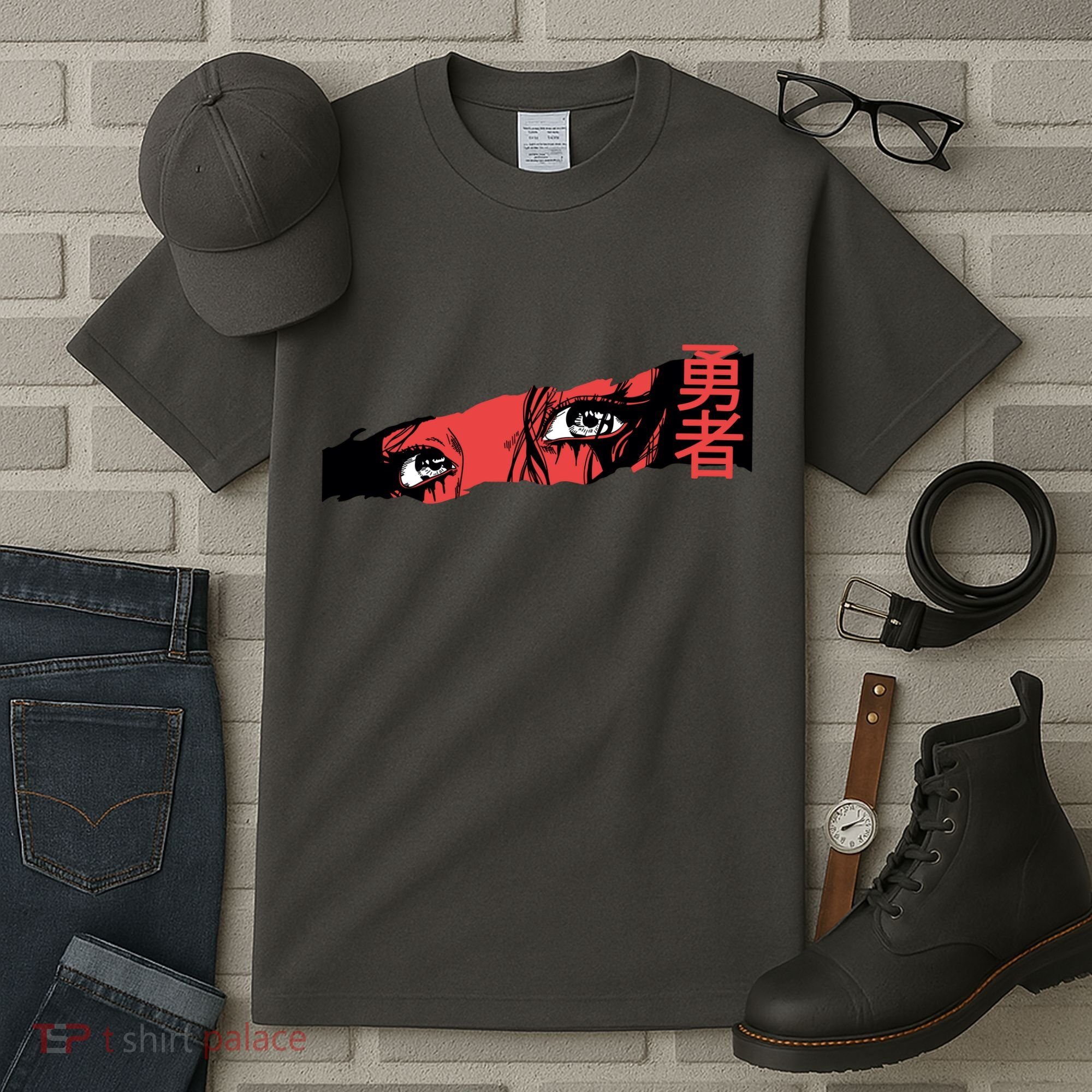 Cool Anime Style Eyes Tall T-Shirt