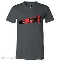 Cool Anime Style Eyes V-Neck T-Shirt thumb 0