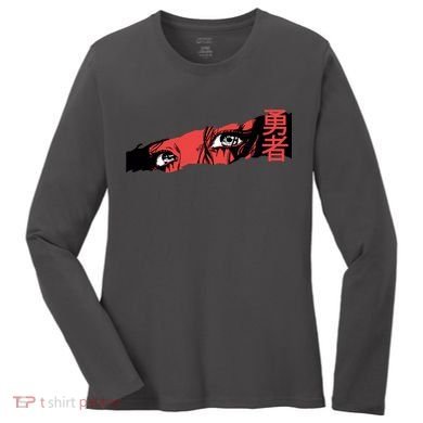 Cool Anime Style Eyes Women's Long Sleeve Shirt
