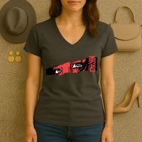 Cool Anime Style Eyes Women's V-Neck T-Shirt thumb 3