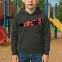 Cool Anime Style Eyes Kids Hoodie thumb 2