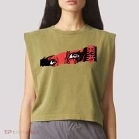 Cool Anime Style Eyes Garment-Dyed Women's Muscle Tee thumb 2