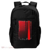 Cool Baseball Bat American Flag USA Backpack thumb 0