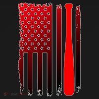 Cool Baseball Bat American Flag USA Bucket Hat thumb 4