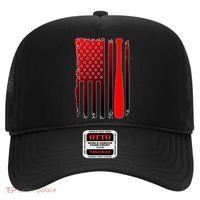 Cool Baseball Bat American Flag USA Hat thumb 0