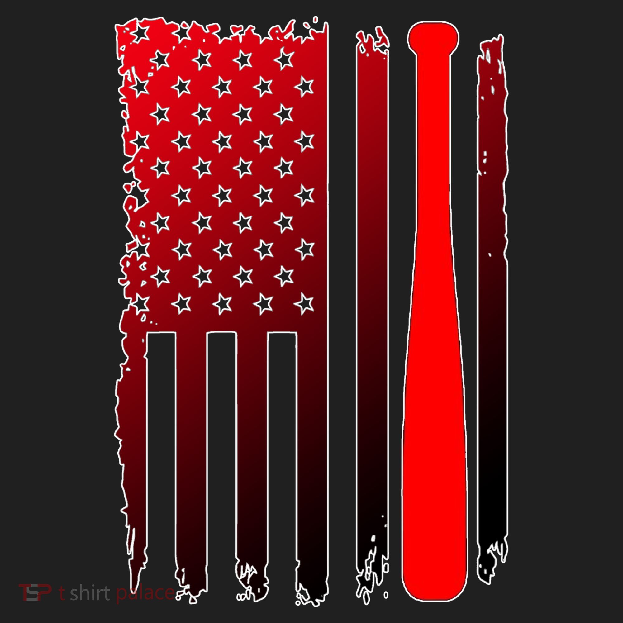 Cool Baseball Bat American Flag USA Hat