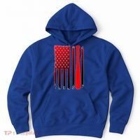 Cool Baseball Bat American Flag USA Hoodie thumb 0