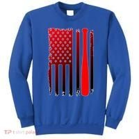 Cool Baseball Bat American Flag USA Sweatshirt thumb 0