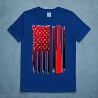 Cool Baseball Bat American Flag USA T-Shirt thumb 5