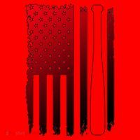 Cool Baseball Bat American Flag USA Santa Hat thumb 1