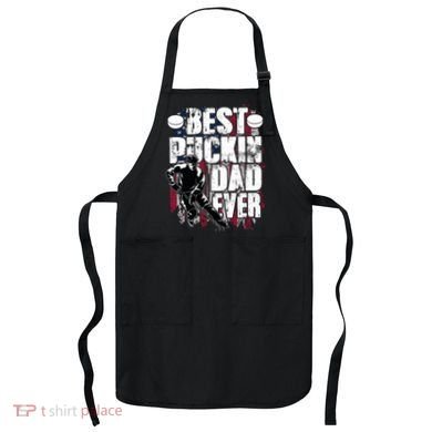 Cool Best Puckin Dad Ever Hockey Dad Apron