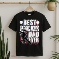 Cool Best Puckin Dad Ever Hockey Dad T-Shirt thumb 2