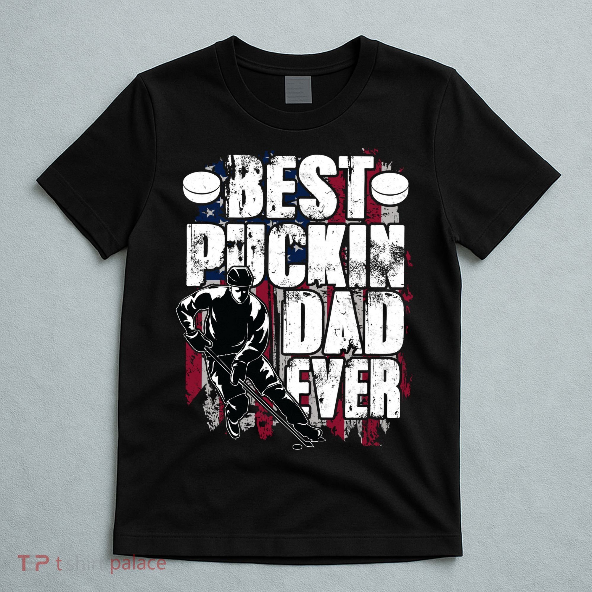 Cool Best Puckin Dad Ever Hockey Dad T-Shirt