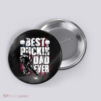 Cool Best Puckin Dad Ever Hockey Dad Button thumb 0