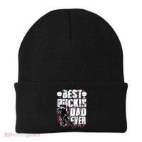 Cool Best Puckin Dad Ever Hockey Dad Beanie thumb 0
